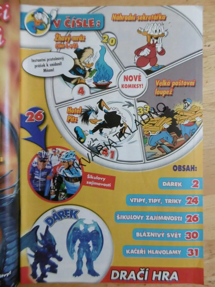 KAČER DONALD, 1/08, komiks DISNEY