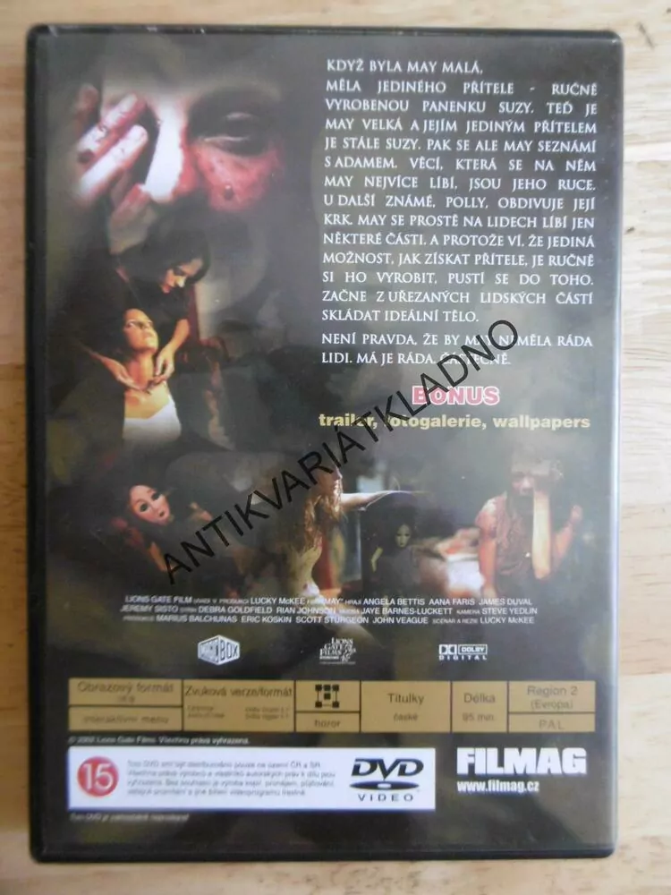 MAY, KDYŽ NEMŮŽETE NAJÍT PŘÍTELE..., DVD FILM HOROR