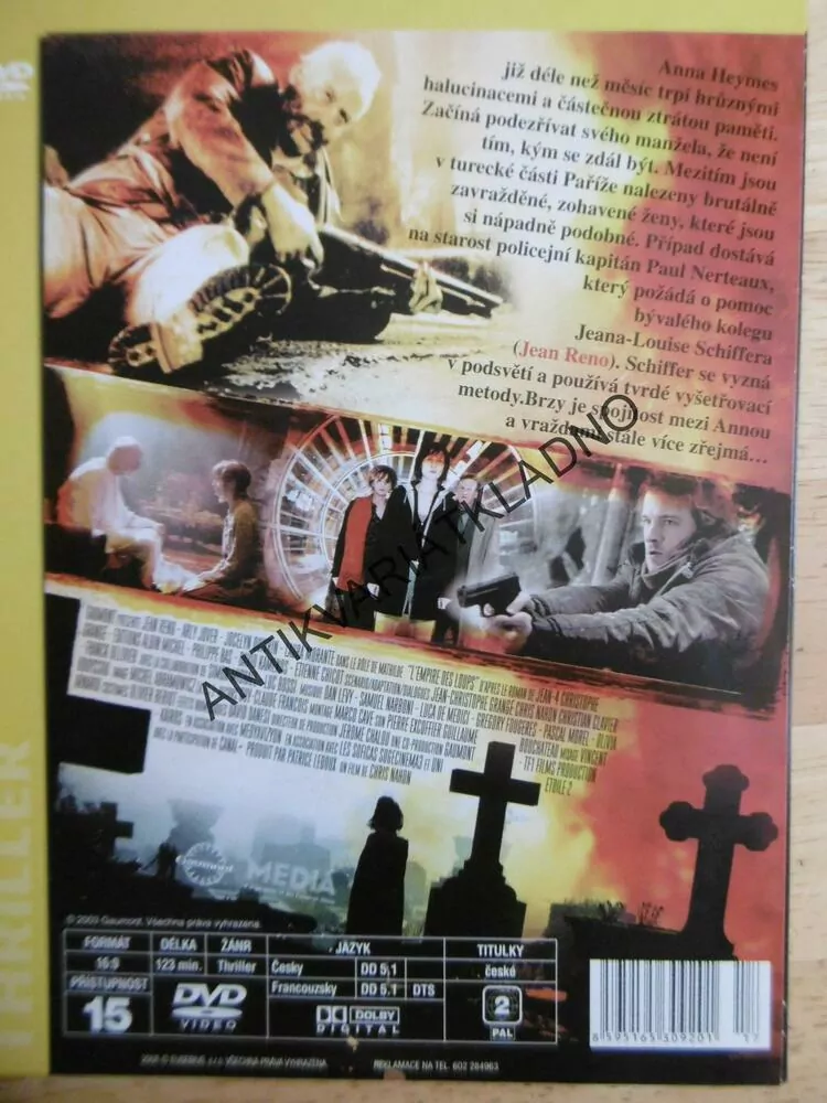 ŘÍŠE VLKŮ, DVD FILM