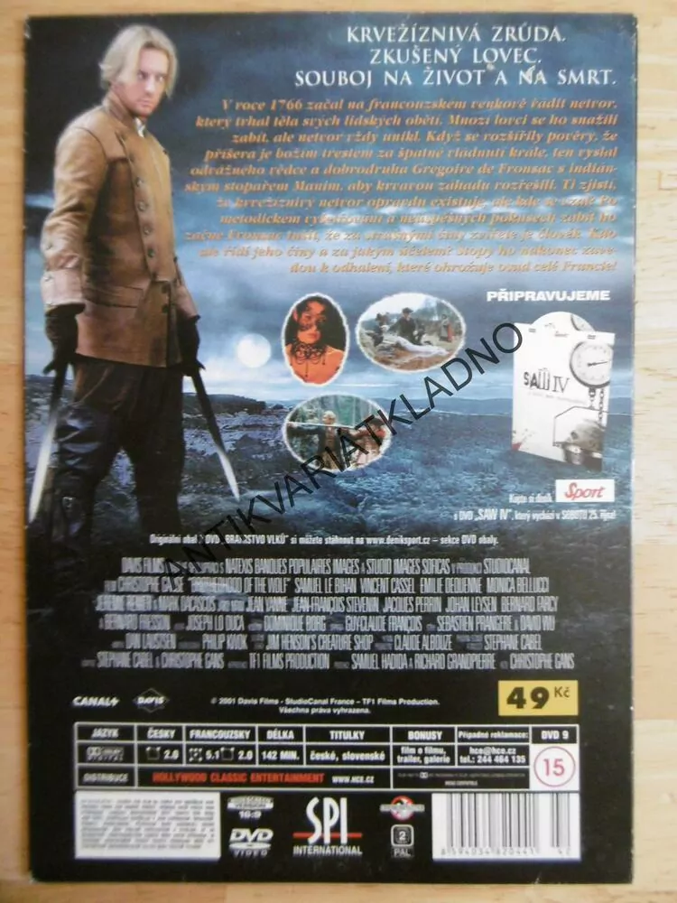 BRATRSTVO VLKŮ, DVD FILM