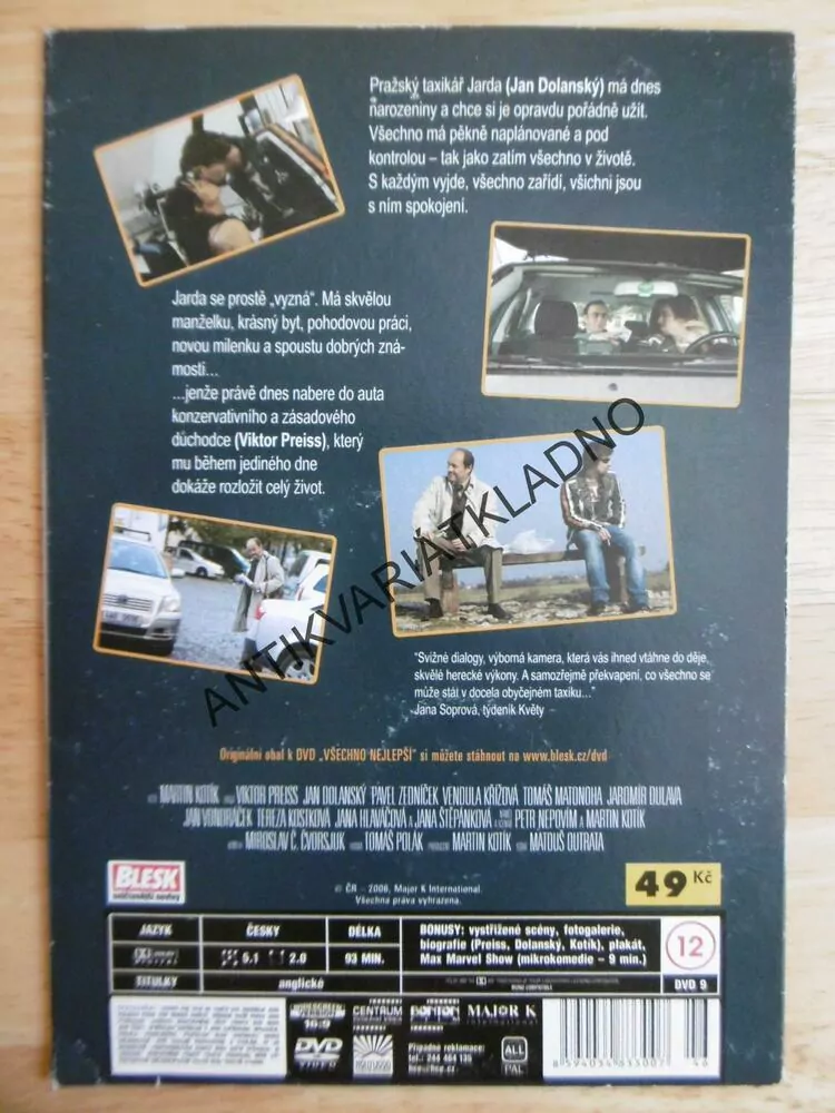 VŠECHNO NEJLEPŠÍ!, DVD FILM