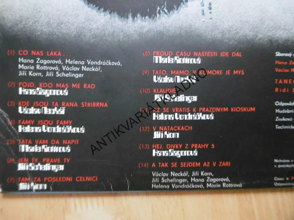 HVĚZDOLET 06, HANA ZAGOROVÁ, VÁCLAV NECKÁŘ, HELENA VONDRÁČKOVÁ, JIŘÍ KORN, ROTTROVÁ, SCHELINGER