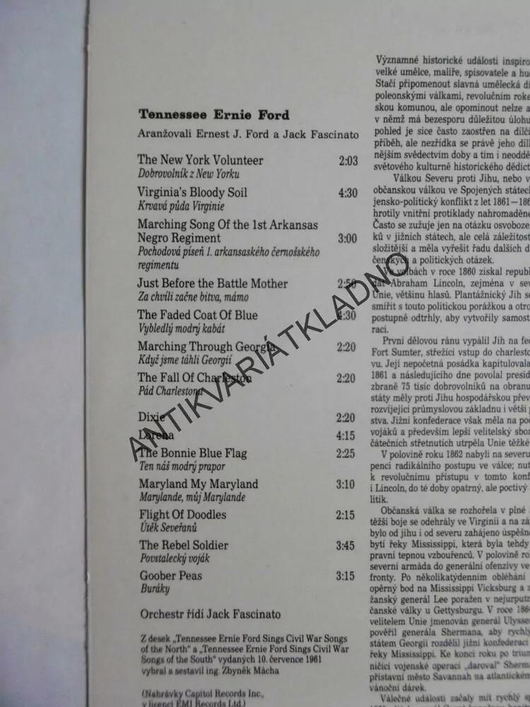 SEVER PROTI JIHU, TENNESSEE ERNIE FORD