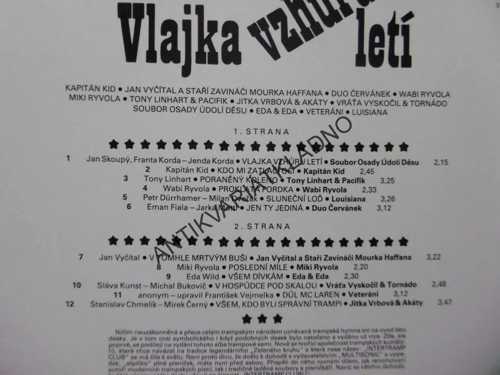 VLAJKA VZHŮRU LETÍ, NIAGARA FALLS, KID, VYČÍTAL, RYVOLA, AJ.