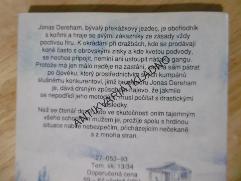 DRAŽBY, DICK FRANCIS,**an
