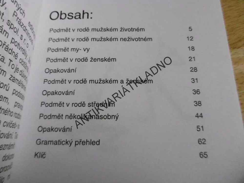 CVIČENÍ Z ČESKÉ GRAMATIKY, OD 4. TŘÍDY ZŠ