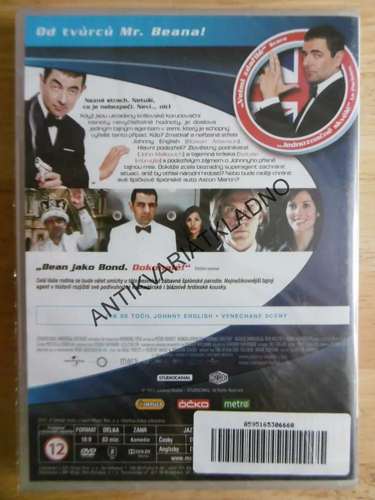 JOHNNY ENGLISH, ROWAN ATKINSON, DVD FILM