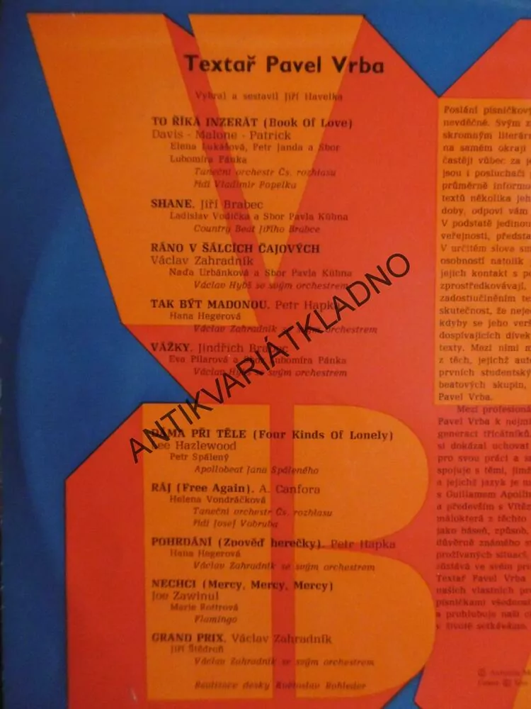 GRAMODESKA - PAVEL VRBA, TEXTAŘ, JIŘÍ BRABEC, URBÁNKOVÁ, VONDRÁČKOVÁ, ROTTROVÁ, ŠTĚDROŇ, AJ.