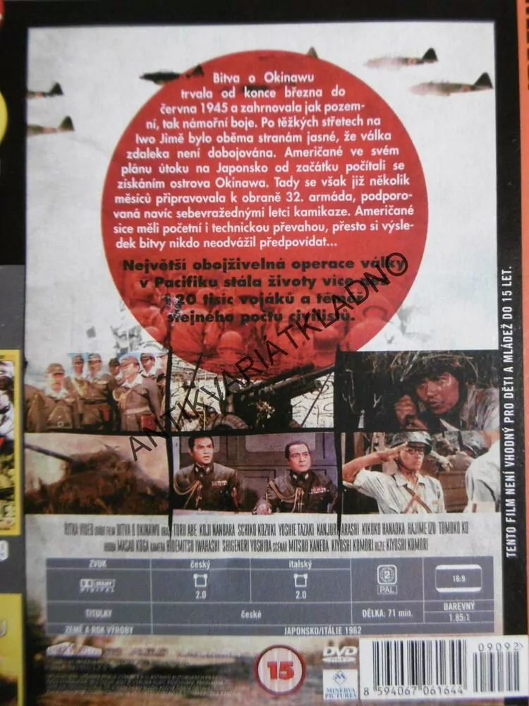 BITVA O OKINAWU, DVD DOKUMENT SVĚT.VÁLKA