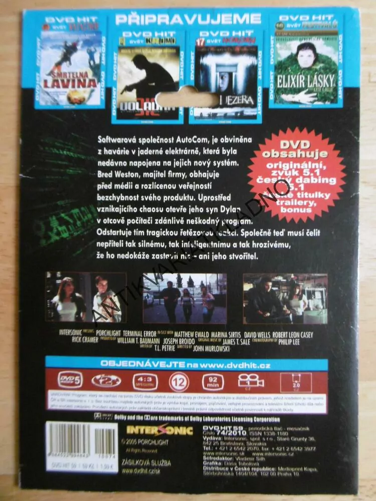 TERMINÁL ERROR, DVD FILM