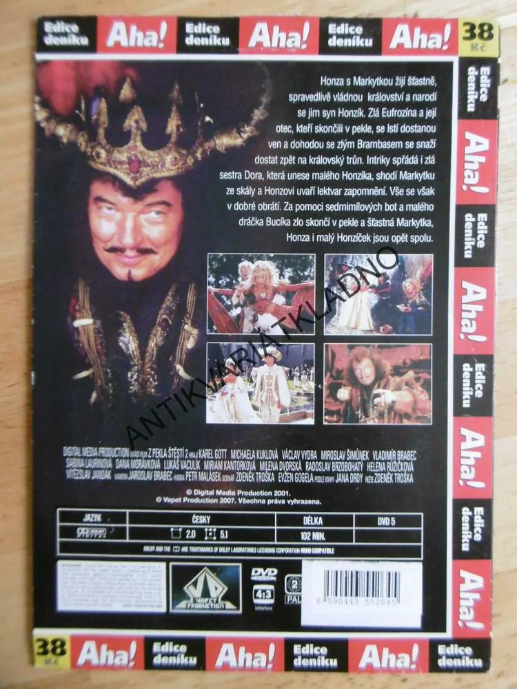 Z PEKLA ŠTĚSTÍ 2., KUKLOVÁ, TROŠKA, DVD FILM