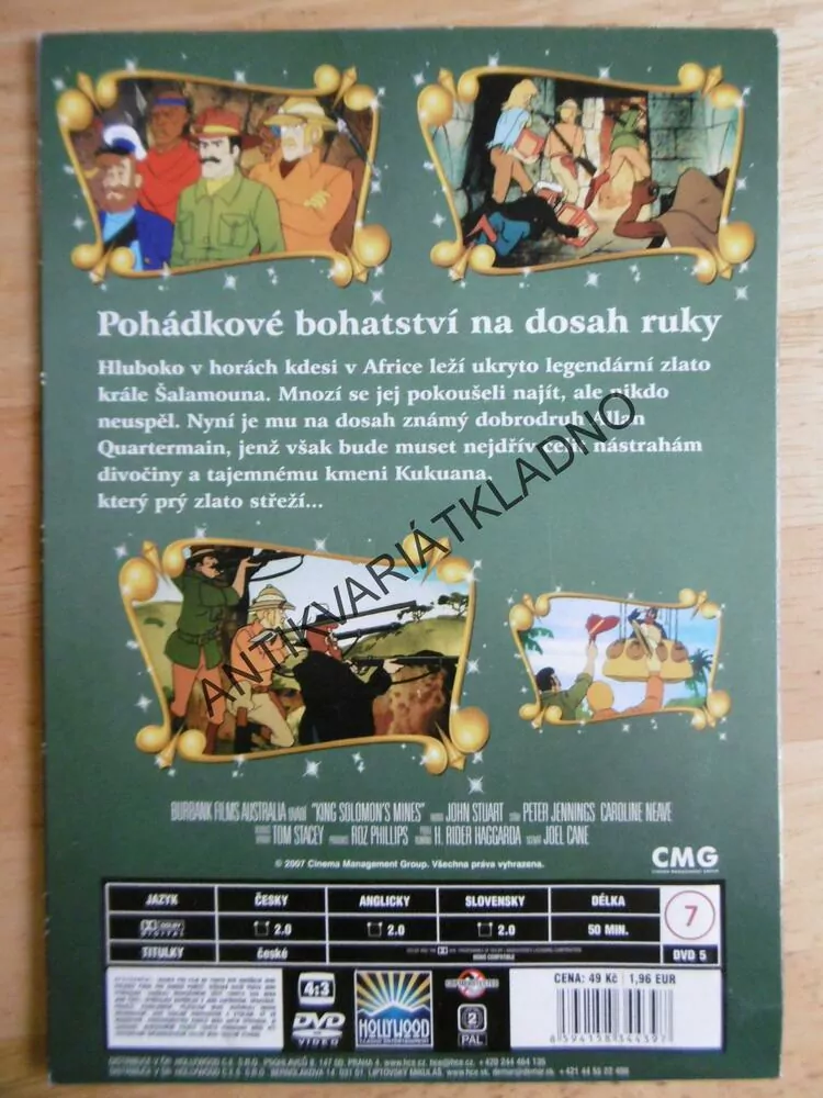 DOLY KRÁLE ŠALAMOUNA, DVD FILM