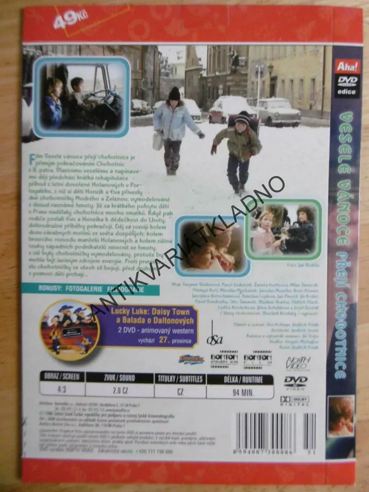 VESELÉ VÁNOCE PŘEJÍ CHOBOTNICE, DVD FILM