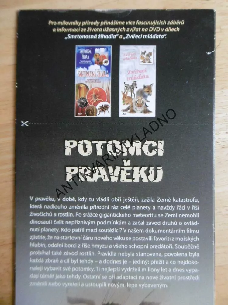 POTOMCI PRAVĚKU, DVD FILM DOKUMENT