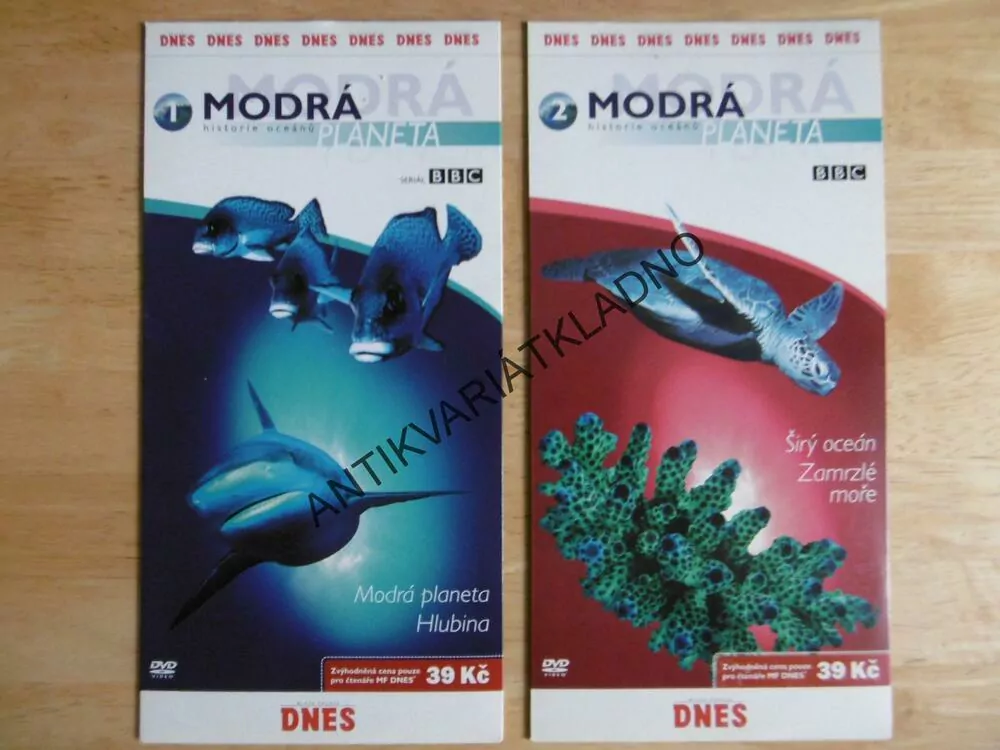 MODRÁ PLANETA, HISTORIE OCEÁNŮ, 1-4., BBC, DVD FILM DOKUMENT