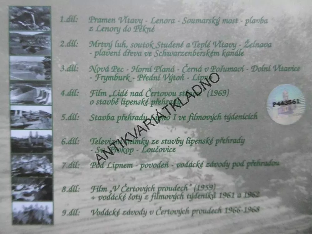VLTAVA V OBRAZECH, MÍSTOPISNÝ SERIÁL ČR, 9 DVD,
