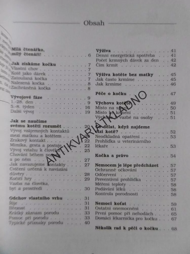 MÁME DOMA KOŤÁTKO, THEILIG, VÝVOJ, VÝCHOVA A PÉČE O KOŤATA, **an