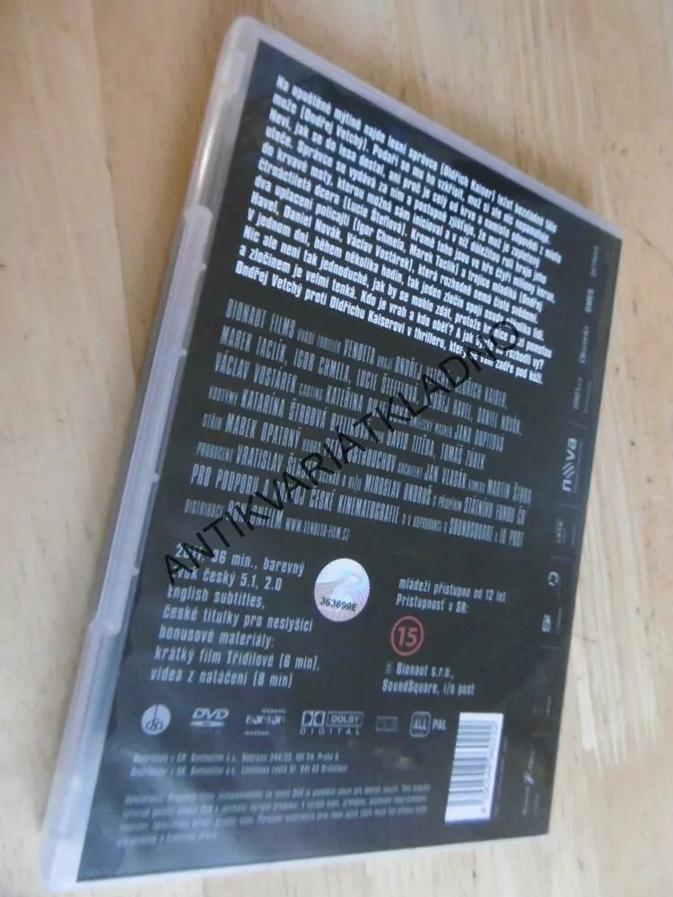 VENDETA, DVD FILM ČR