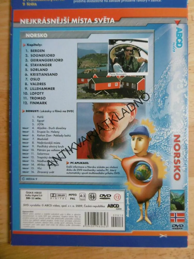 NORSKO, NEJKRÁSNĚJŠÍ MÍSTA SVĚTA, DVD DOKUMENT