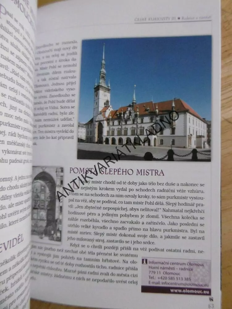 ČESKÉ KURIOZITY III, RADNICE A NÁMĚSTÍ, **an