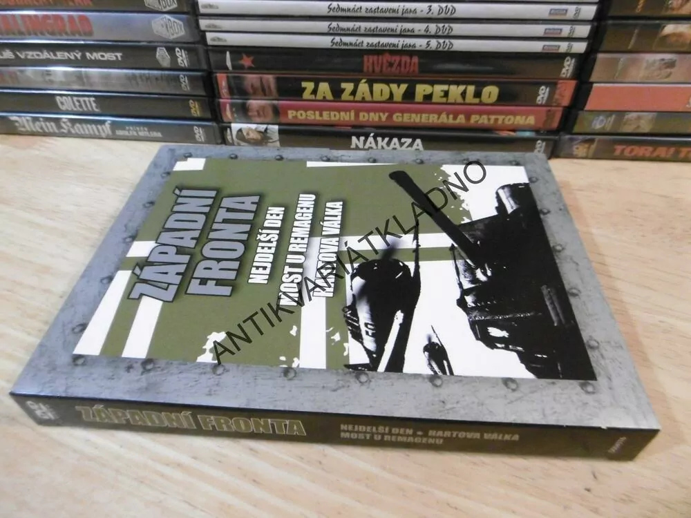 ZÁPADNÍ FRONTA- NEJDELŠÍ DEN, MOST U REMAGENU, HARTOVA VÁLKA, 3 X DVD FILM