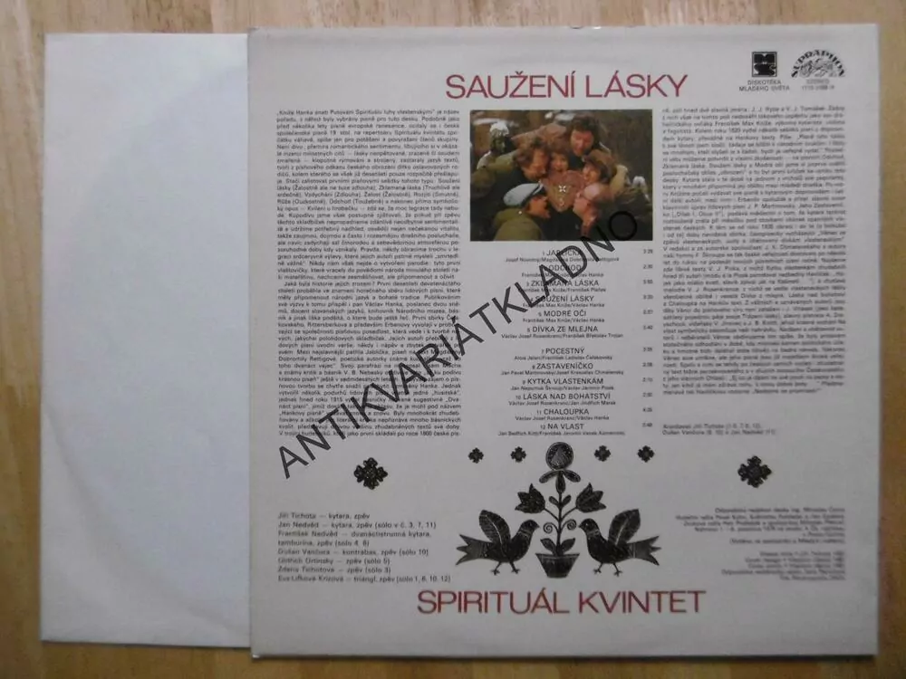 SPIRITUÁL KVINTET, SAUŽENÍ LÁSKY