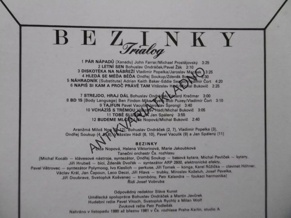 BEZINKY, TRIALOG