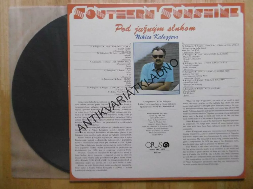 SOUTHERN SUNSHINE, POD JUŽNÝM SLNKOM, NIKICA KALOGJERA