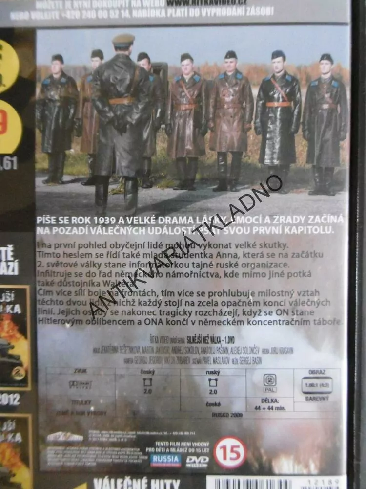 SILNĚJŠÍ NEŽ VÁLKA, 1-4, DVD FILM