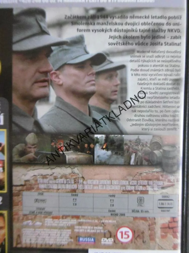 ATENTÁT NA STALINA, 1-2, DVD FILM