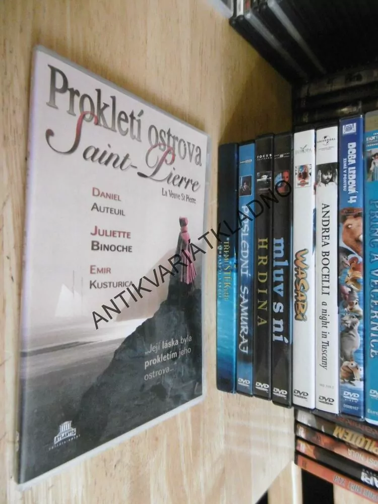 PROKLETÍ OSTROVA SAINT-PIERRE, DANIEL AUTEUIL, JULITTE BINOCHE, DVD FILM