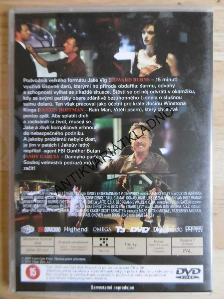 CHLADNOKREVNĚ, RACHEL WEIZS, ANDY GARCIA, E.BURNS, DUSTIN HOFFMAN, DVD FILM