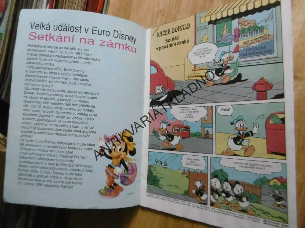 MICKEY MOUSE, KOMIKS, DISNEY, 10/1991