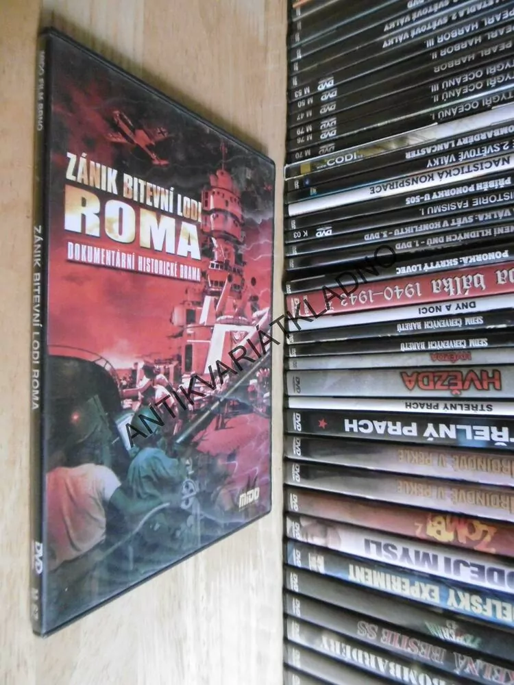 ZÁNIK BITEVNÍ LODI ROMA, DVD FILM DOKUMENT