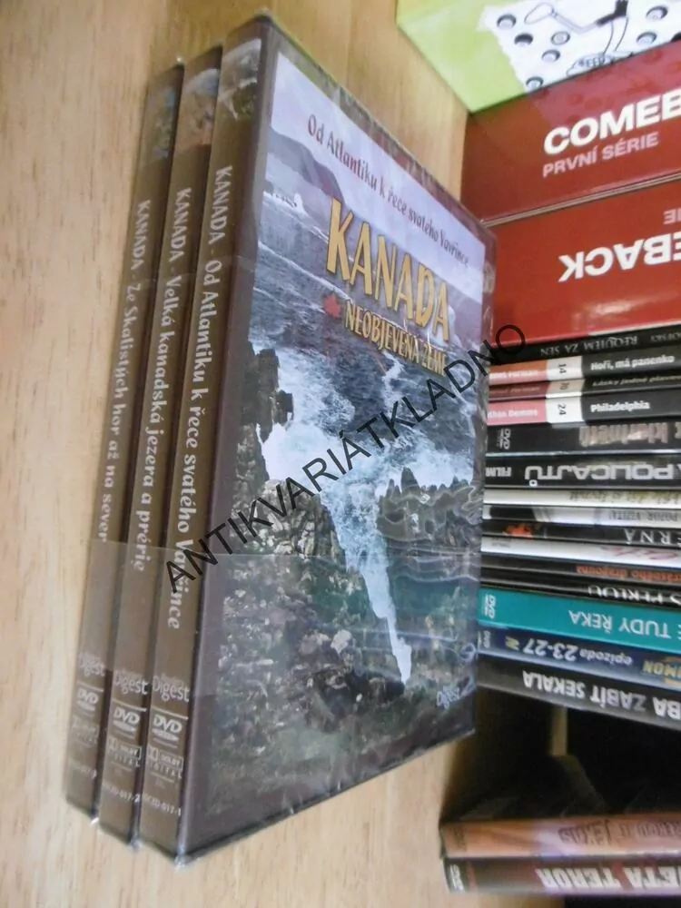 KANADA, NEOBJEVENÁ ZEMĚ, 1-3, DVD FILM DOKUMENT