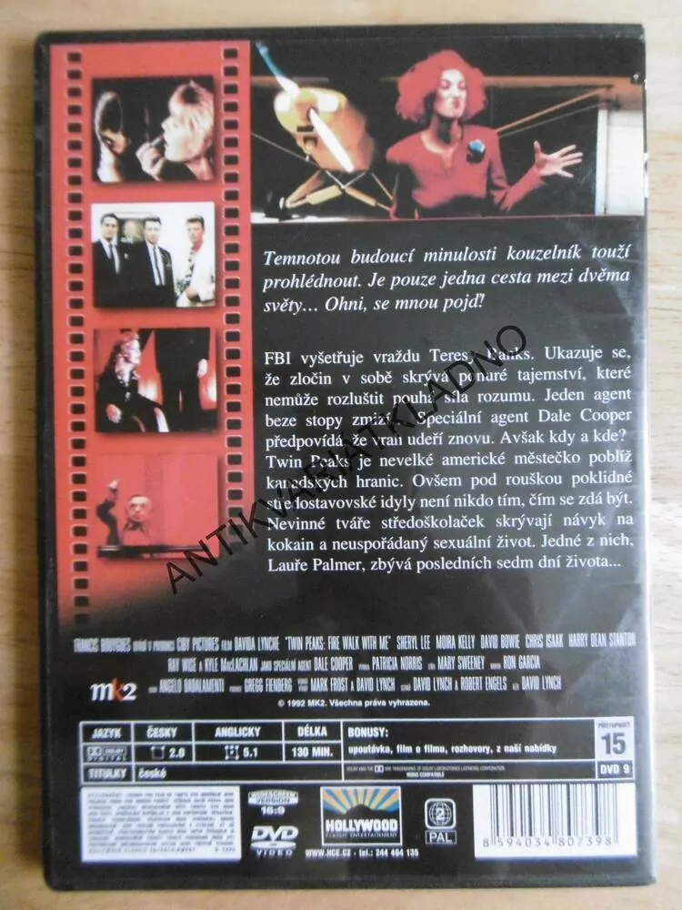 TWIN PEAKS, DAVID LYNCH, DVD FILM,