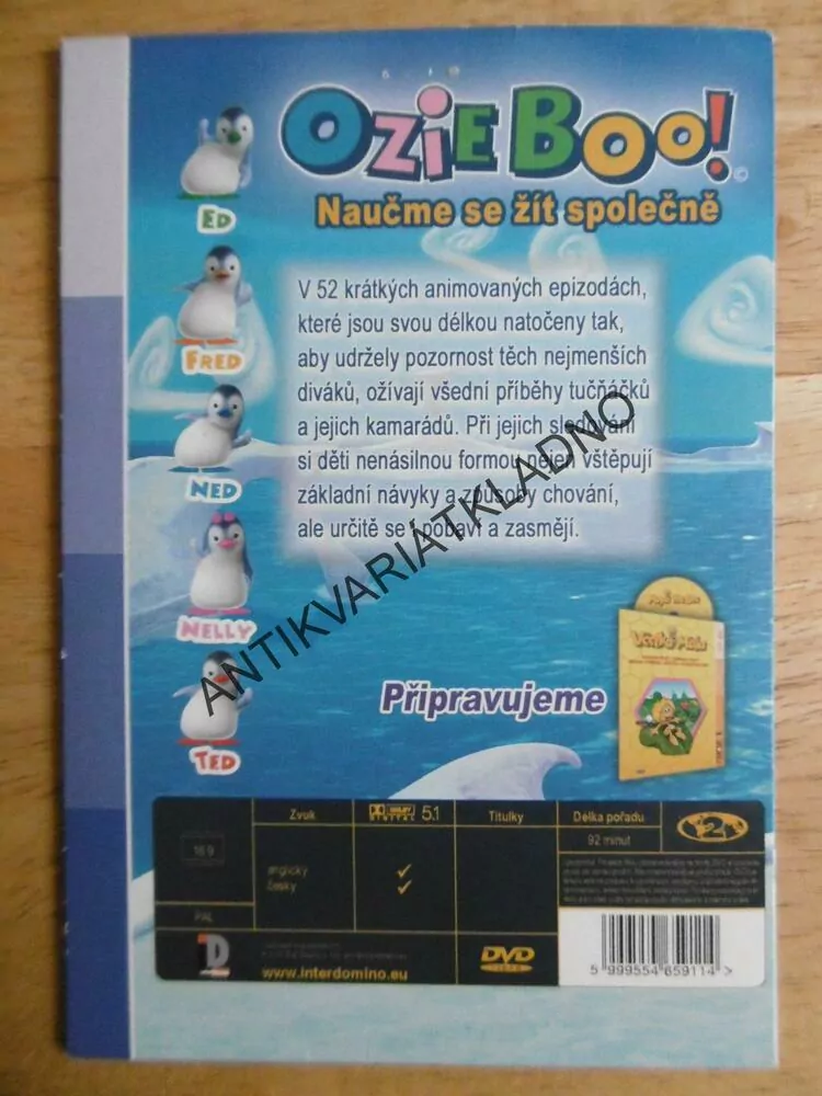OZIE BOO!, NAUČME SE ŽÍT SPOLEČNĚ, DVD FILM POHÁDKA