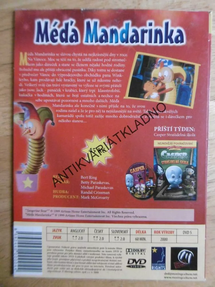 MÉĎA MANDARINKA, DVD FILM POHÁDKA