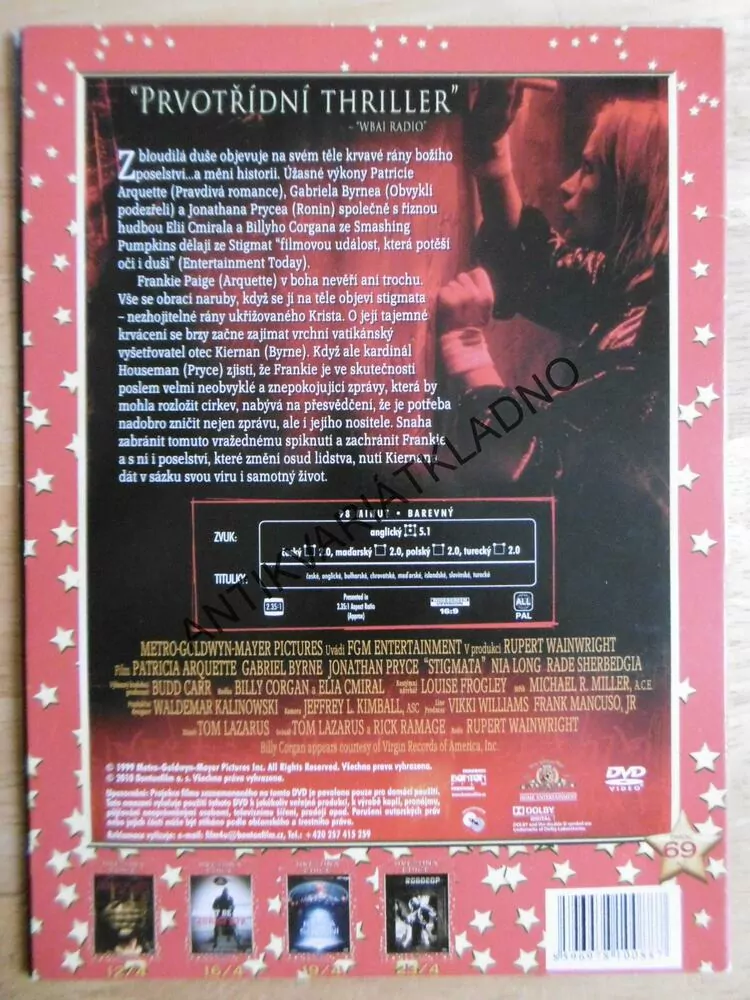 STIGMATA, DVD FILM
