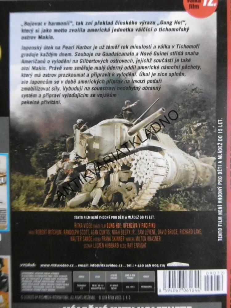 GUNG HO!: OFENZÍVA V PACIFIKU, DVD FILM
