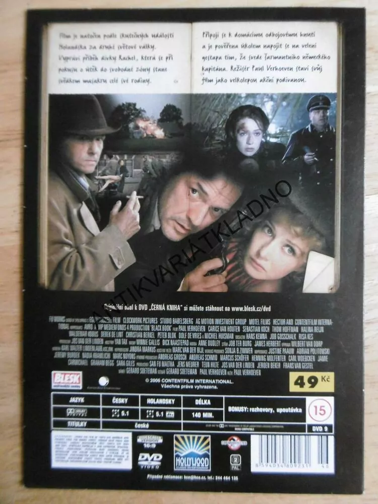 ČERNÁ KNIHA, DVD FILM VÁLKA