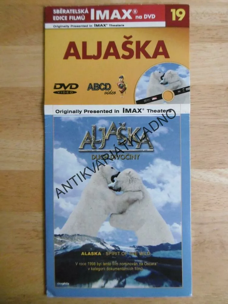 ALJAŠKA, DUCH DIVOČINY, DVD FILM 
