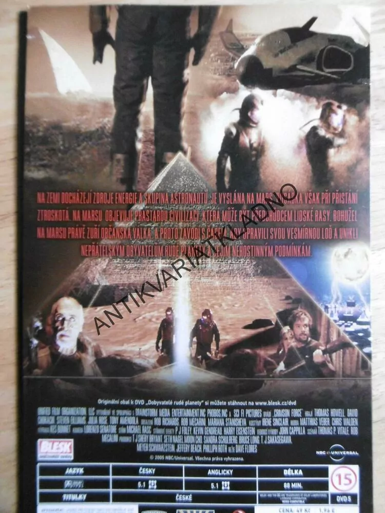 DOBYVATELÉ RUDÉ PLANETY, DVD FILM 
