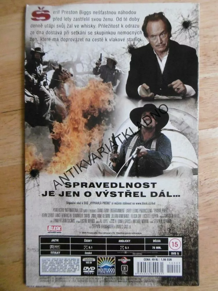 VYPRAHLÁ PRÉRIE, KEVIN SORBO, DVD FILM