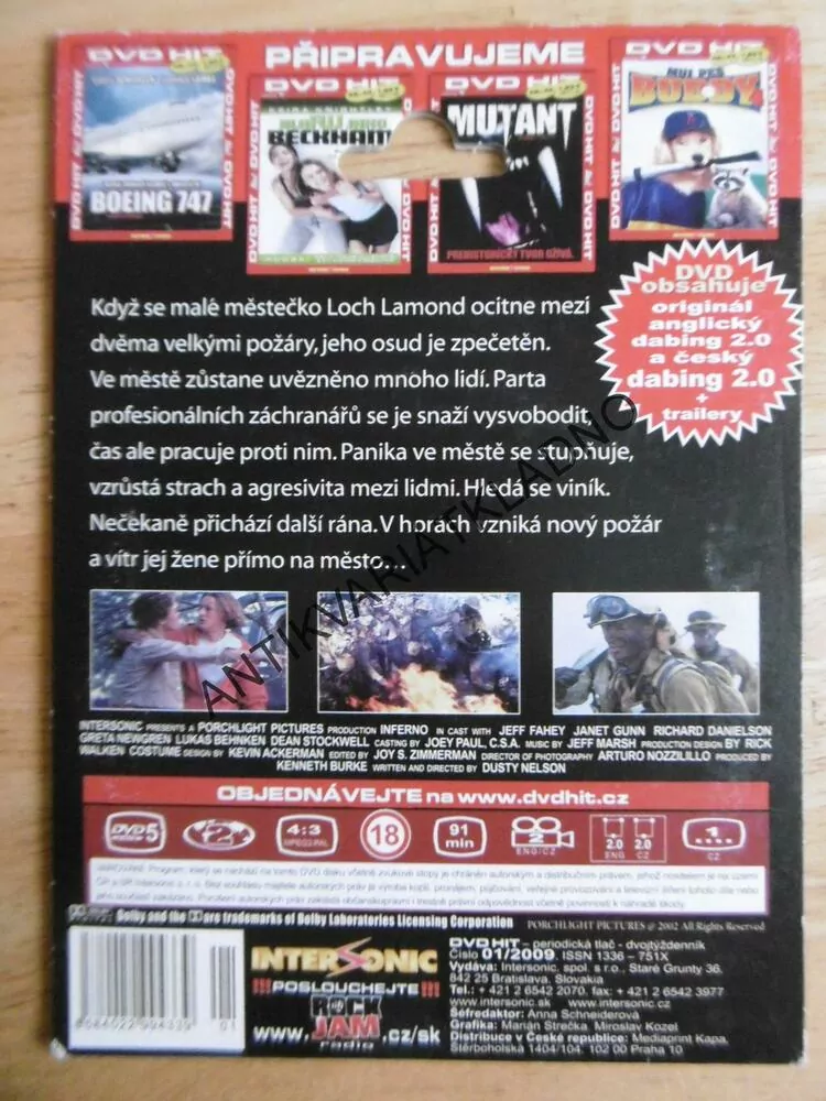 OHNIVÉ INFERNO, DVD FILM