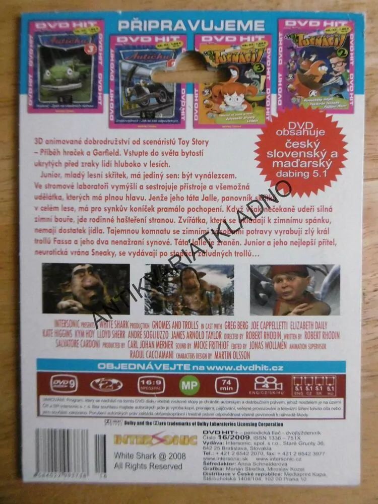 SKŘÍTKOVÉ A TROLLOVÉ, DVD FILM