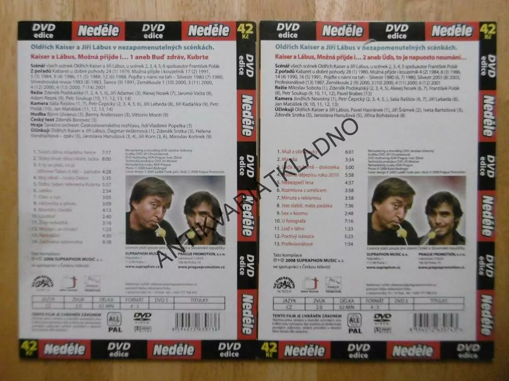 MOŽNÁ PŘIJDE I... KAISER A LÁBUS, 1-2., SCÉNKY 1979-2003, DVD FILM