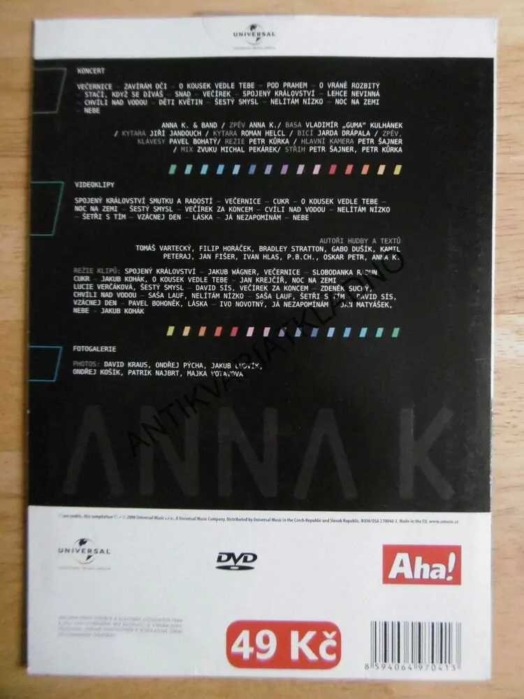 ANNA K BEST OF 93-07, DVD HUDBA