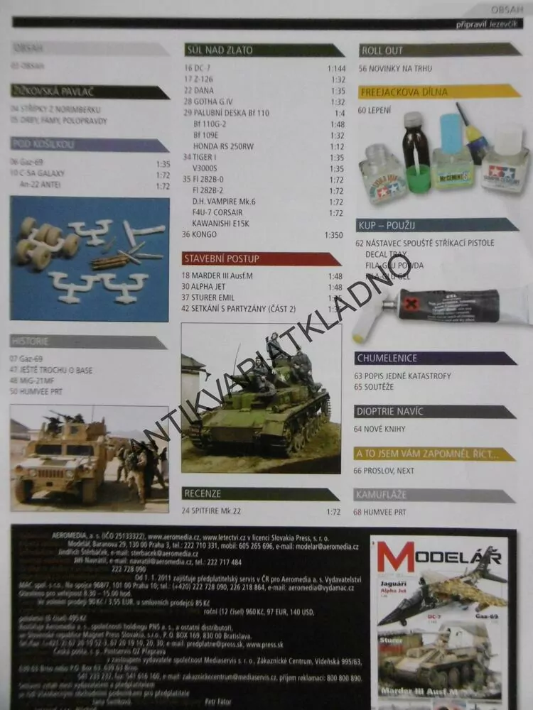 ČASOPIS MODELÁŘ 3/2011, 