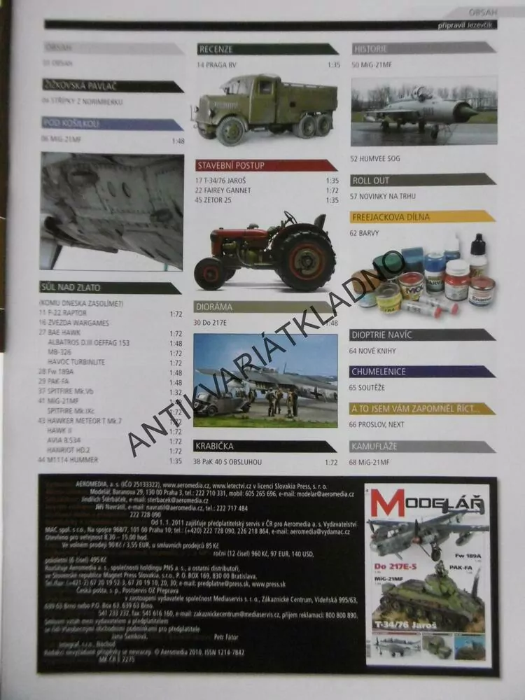 ČASOPIS MODELÁŘ 4/2011, 